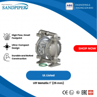 Sandpiper U1F UL-Listed Metallic 1" (25 mm) AODD Ball Valve Pump