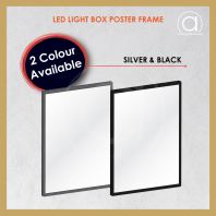 Ultra-Slim LED Lightbox Poster Frame | Illuminated Signage Display | Backlit Poster Frame