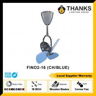 NSB FINO2 CORNER CEILING FAN CH/BLUE