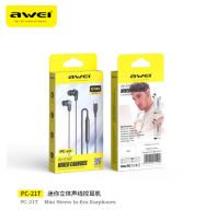 AWEI PC-21T Wired Earphone Type-C Digital Edition In Ear Headphone Explosive Bass Awei Earphone