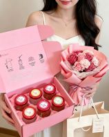 Package B Mother's Day Gift Box 75ml 4g Bird's Nest x 6 Bottle 母亲节康乃馨礼盒 x 6 罐燕窝 Package B Mother's Day Gift Box 75ml 4g Bird's Nest x 6 Bottle 母亲节康乃馨礼盒 x 6 罐燕窝