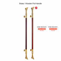 BRASS / WOODEN PULL HANDLE