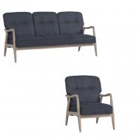 Figaro 3 + 1 Seater Sofa (Dark Blue)