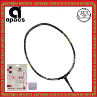 APACS BADMINTON RACKET FEATHER WEIGHT 300 (6U) ( With Apacs Elite String & Overgrip )