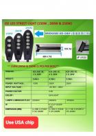 JSE-SL-5X50W-250W-STREET LAMP-DAYLIGHT-6500K (USA CHIP-BRIDGELUX)