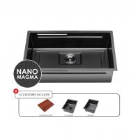 SRTKS7846-BL Sorento Nanomagma Multifunctional Kitchen Sink