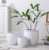 Ceramic Plant Pots For Sale In Malaysia PC1247-19817 Nordic Ceramic Flowerpot Home White Simple Extra Large Floor-Standing Basin ŷմɻðɫԼش Pasu Bunga Seramik Nordik Rumah Putih Sederhana Lebih Besar Besen Berdiri Lantai