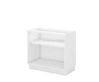 Open Shelf Low Cabinet (W/O TOP) - WHITE - UT60 Series