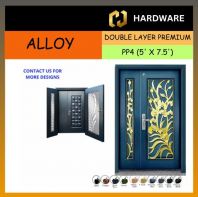 TOP SECURITY DOOR ALLOY DOUBLE LAYER PREMIUM PP4 [5' X 7.5']