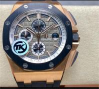 TK Factory Audemars Piguet Royal Oak Offshore Chronograph 26416RO.OO.A002CA.01 44mm Rose Gold Rubber Strap Grey Dial