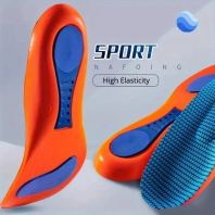 1pair Elasticity Shock Absorption Breathable Running Orthopedic Insoles