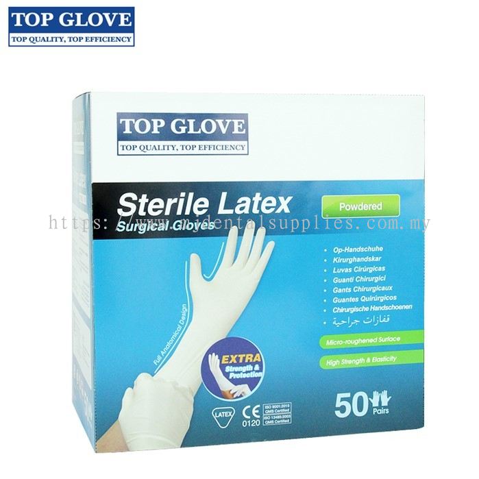 top glove sterile latex surgical gloves